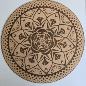 Houten roos mandala