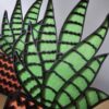 Houten cactus decoratie