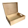 Houten bewaarbox laag