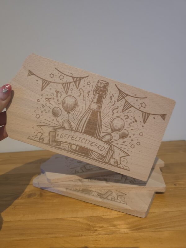 Gefeliciteerd plankje