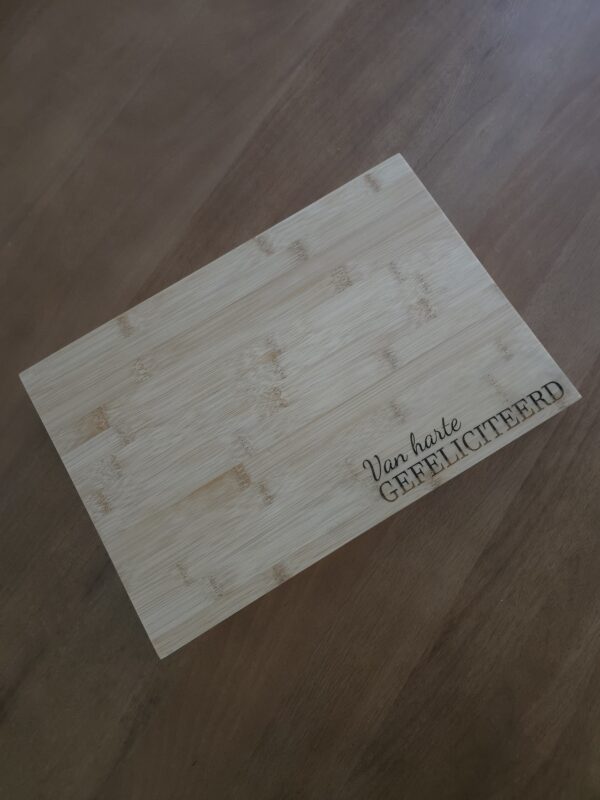 Gefeliciteerd borrelplank