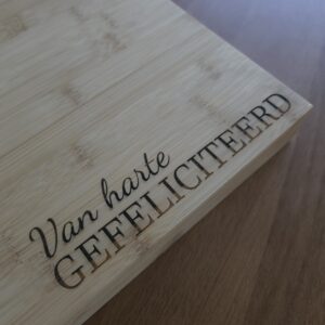 Gefeliciteerd borrelplank