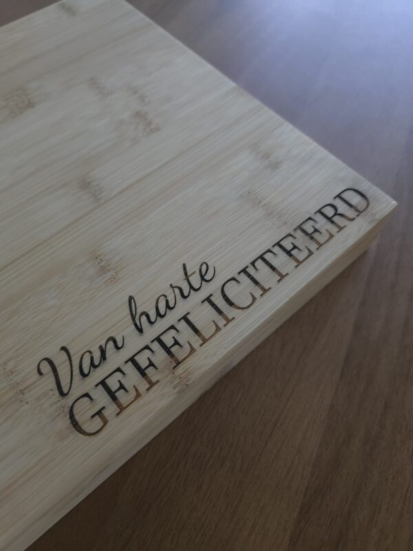 Gefeliciteerd borrelplank