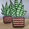 Houten cactus decoratie